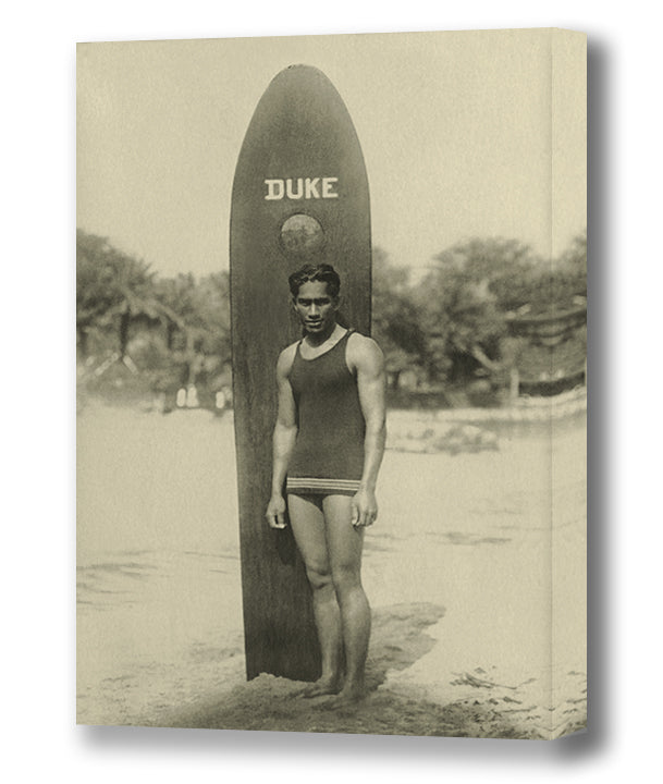 コアウッドフレームHawaii製vintage DUKE KAHANAMOKU Duke Kahanamoku, Waikiki