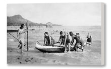 Load image into Gallery viewer, Waikiki Women Life Savers & David Kahanamoku, Photograph, 1920s