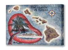 Load image into Gallery viewer, The Islands of Hawaii, S.S. Lurline, 1960s