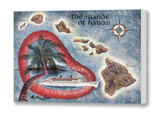 Load image into Gallery viewer, The Islands of Hawaii, S.S. Lurline, 1960s