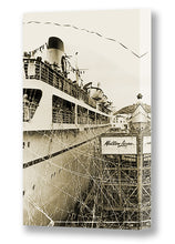 Load image into Gallery viewer, S.S. Mariposa Boat Day Arrival, Matson Lines Photograph, 1950s