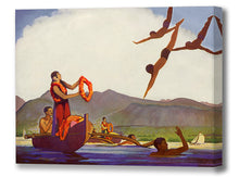 Load image into Gallery viewer, Matson Lines, Lei Greeting, Coin Divers