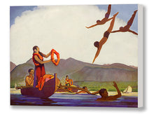 Load image into Gallery viewer, Matson Lines, Lei Greeting, Coin Divers