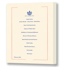 Load image into Gallery viewer, Royal Hawaiian Opening Night Menu, Matson Lines, February 1, 1927