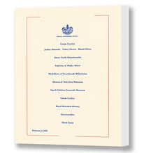Load image into Gallery viewer, Royal Hawaiian Opening Night Menu, Matson Lines, February 1, 1927