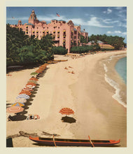 Load image into Gallery viewer, Royal Hawaiian, Waikiki Beach, 1930s