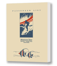 Load image into Gallery viewer, Matson Line Passenger List Surfer