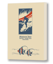 Load image into Gallery viewer, Matson Line Hawaii, South Seas Surfer