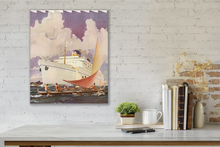 Load image into Gallery viewer, S.S. Lurline Outrigger Greeting, Matson Lines, 1938