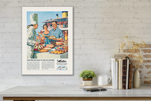 Load image into Gallery viewer, Lurline Matsonia Famous for Food, Matson Lines Advertisement, 1958