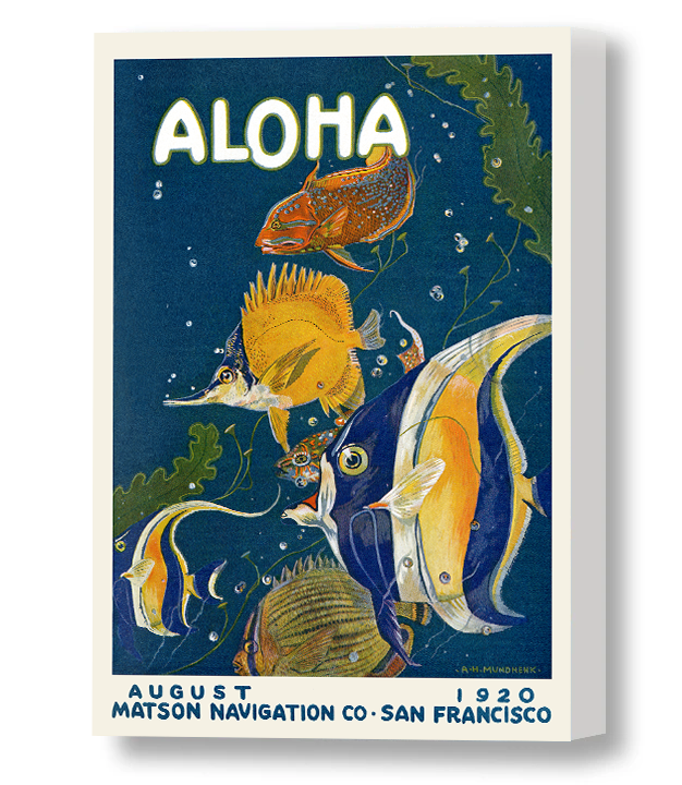 Aloha, August 1920, Matson Lines Magazine Cover Aloha, August 1920, Matson Lines Magazine Cover