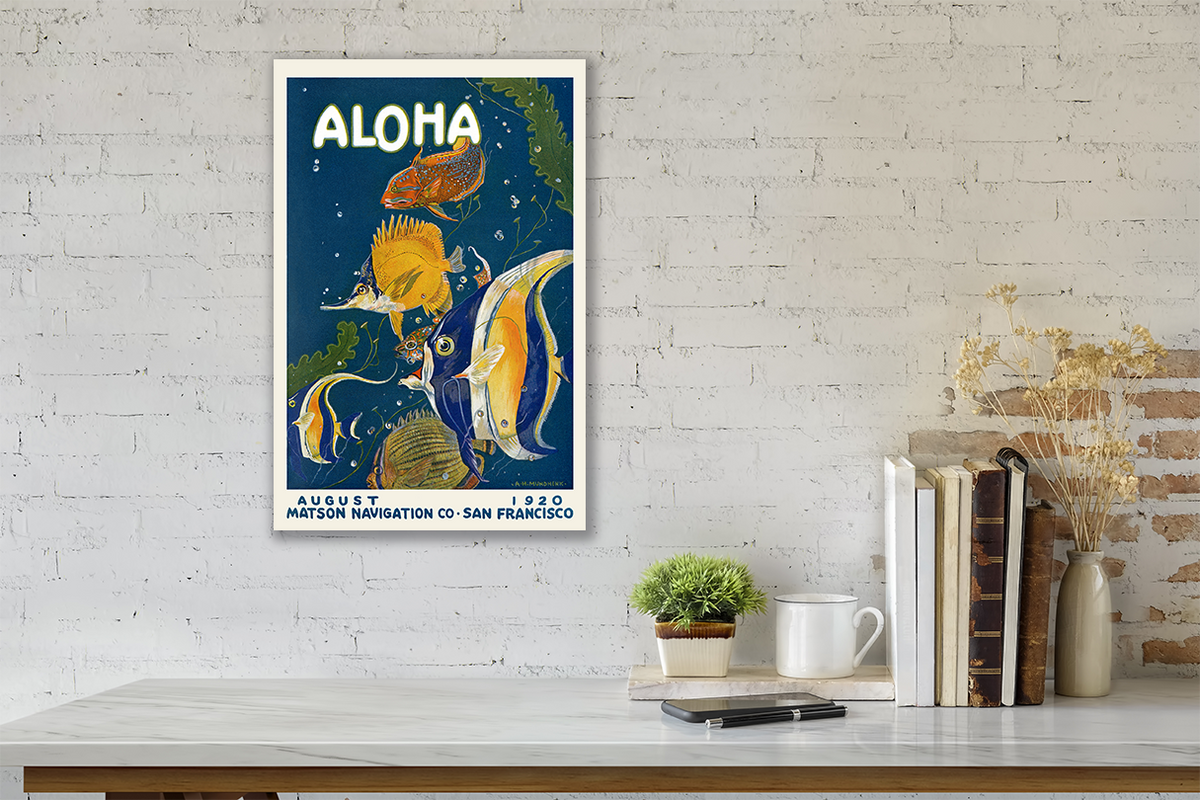 aloha voyageページ Aloha, April 1920, Matson Lines Magazine Cover