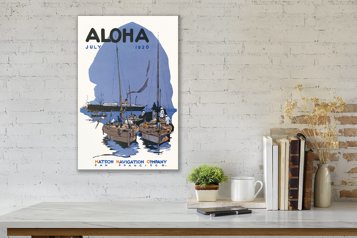 Aloha, July 1920, Matson Lines Magazine Cover