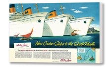 Load image into Gallery viewer, New Cruise Ships to the South Pacific, Matson Lines Advertisement, 1948