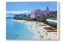 Load image into Gallery viewer, Royal Hawaiian on the Beach at Waikiki, Matson Lines Photograph, Late 1940s