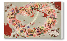 Load image into Gallery viewer, Course of the Matson Liners in the South Pacific, Matson Lines Artwork, 1930s