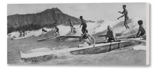 Load image into Gallery viewer, Surf and Outrigger Canoe, Waikiki, 1930s