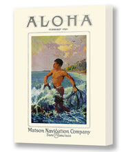 Load image into Gallery viewer, Aloha, February 1921, Matson Lines Magazine Cover