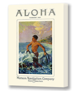 Aloha, February 1921, Matson Lines Magazine Cover