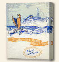 Load image into Gallery viewer, Aloha S.S. Lurline Royal Hawaiian, 1948