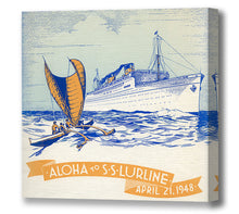 Load image into Gallery viewer, Aloha to S.S. Lurline, 1948