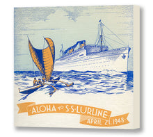 Load image into Gallery viewer, Aloha to S.S. Lurline, 1948
