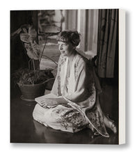 Load image into Gallery viewer, Amelia Earhart in a Kimono Robe, Profile Pose, Waikiki, 1935