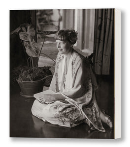 Amelia Earhart in a Kimono Robe, Profile Pose, Waikiki, 1935