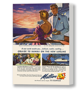 A New World Awaits, Matson Lines Advertisement, 1948