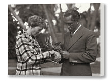 Load image into Gallery viewer, Amelia Earhart and Duke Kahanamoku, 1935