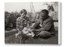 Load image into Gallery viewer, Amelia Earhart and Duke Kahanamoku Share a Pineapple, Waikiki, 1935