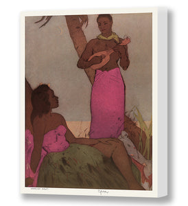 Hawaiian Night, Tropical Pink, Matson Lines Menu Cover, 1947