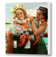 Load image into Gallery viewer, Lei of Gorgeous Blossoms, Matson Lines Photograph, 1934