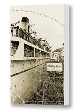 Load image into Gallery viewer, S.S Mariposa Boat Day Arrival, Matson Lines Photograph, 1950s