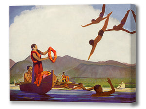 Matson Lines, Lei Greeting, Coin Divers