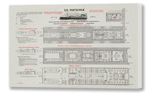 Load image into Gallery viewer, S.S. Matsonia Deck Plan, 1926