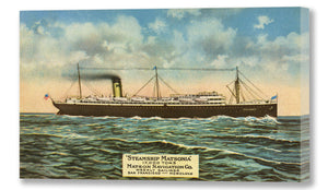 Steamship Matsonia, Postcard, 1914