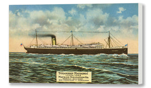 Steamship Matsonia, Postcard, 1914