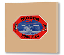 Load image into Gallery viewer, Moana Hotel Honolulu Luggage Tag, Beige