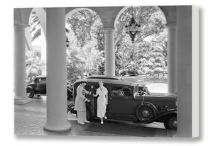 Porte Cochere, Royal Hawaiian, Matson Lines Photograph, Early 1930s