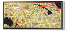 Load image into Gallery viewer, Route of the Matson Line, Illustrated Map, 1930s