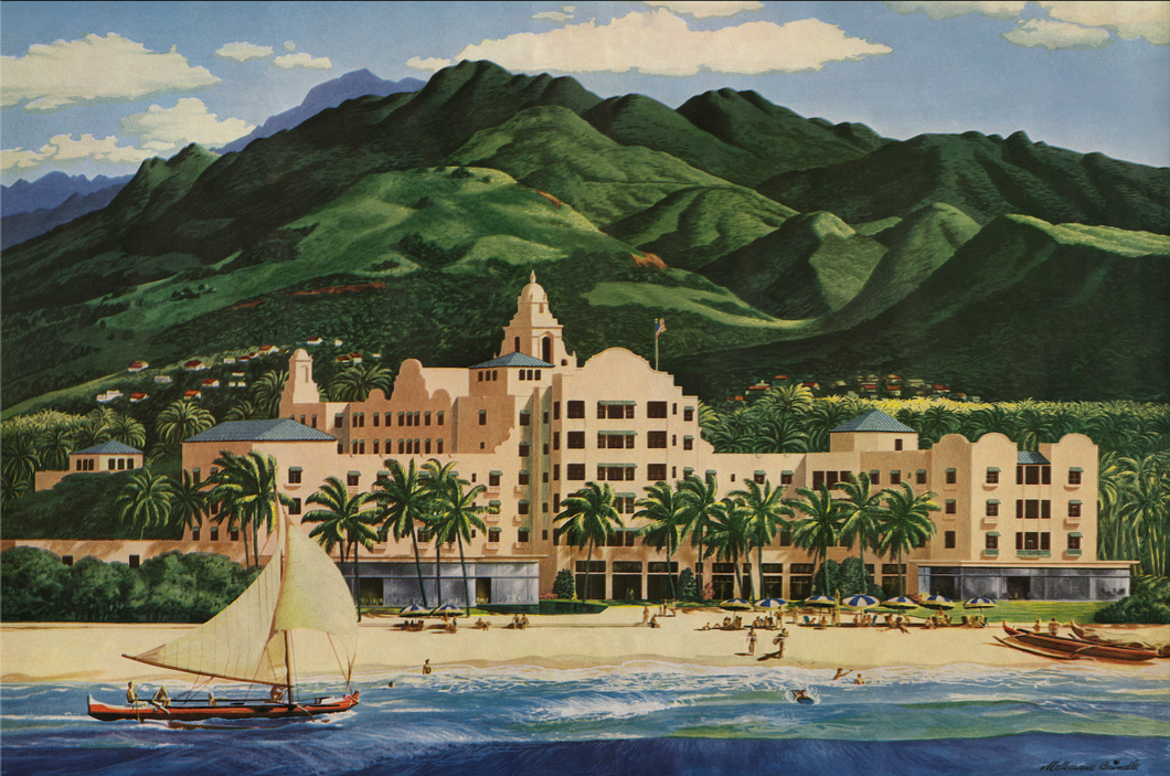 The Royal Hawaiian Serene Landscape, 1947