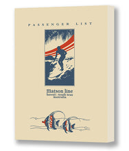 Load image into Gallery viewer, Matson Line Passenger List Surfer