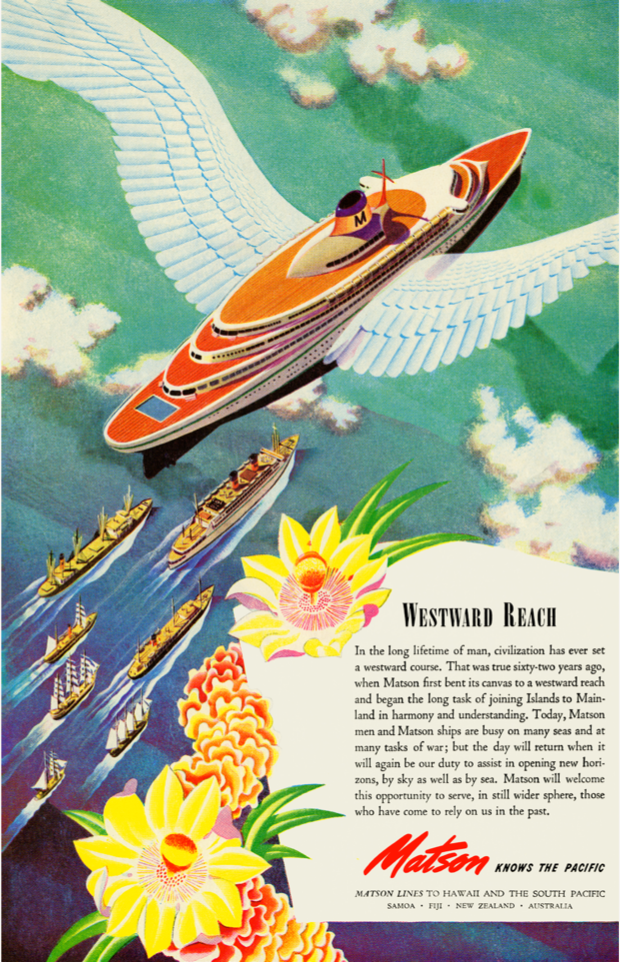 Westward Reach, Matson Lines Advertisement, 1944