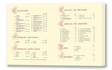 Load image into Gallery viewer, Wine List, Matson Lines, 1940, Champagnes &amp; Cordials