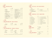 Load image into Gallery viewer, Wine List, Matson Lines, 1940, Champagnes &amp; Cordials
