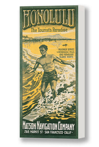 Honolulu, The Tourists Paradise, Matson Lines Brochure Cover, 1912
