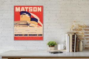 Stateroom Baggage Tag, Matson Lines, 1930s