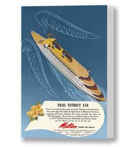 Trail Without End, Matson Lines Advertisement, 1946