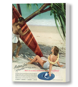 Happy in Hawaii, Matson Lines Advertisement, 1937